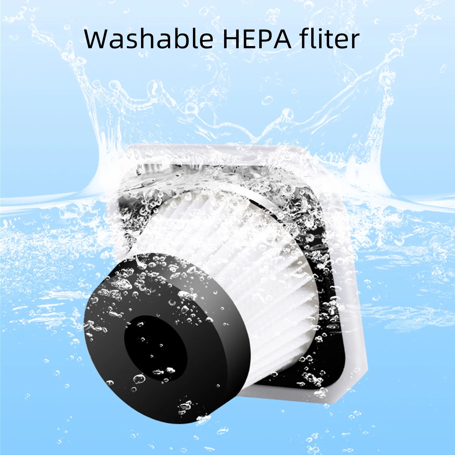 Portable Car Vacuum Cleaner, 120W Cordless Portable Duster Handheld Vacuum, Black