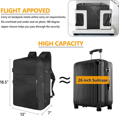 Travel Backpack with Vacuum Bag, 60L Seal Compression Air Vac Back Pack with ...