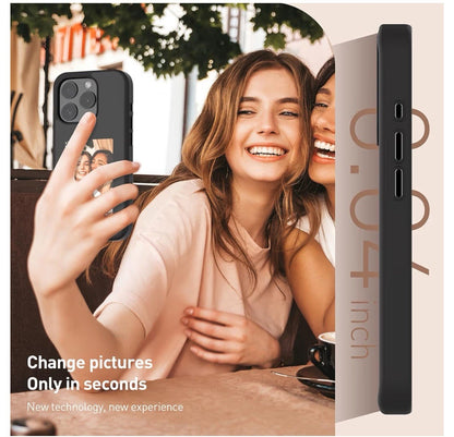 Smart NFC E-Ink Screen DIY Images Back Case for Iphone 16 Pro Max