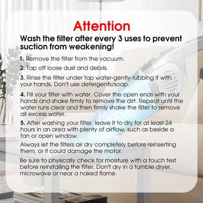 Portable Car Vacuum Cleaner, 120W Cordless Portable Duster Handheld Vacuum, Black